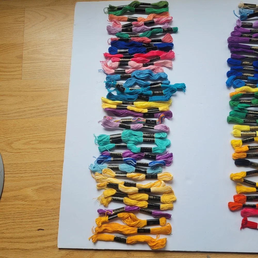 Vintage Embroidery Floss Lot JP Coats American Thread Co Star Six Strand